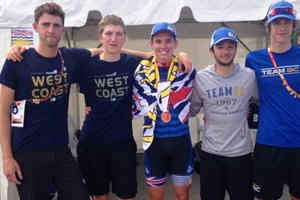 Bronze for Team BC in the men's cycling road race 
